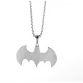 Hip Hop Jewelry Silver Jewelry Stainless Steel Jewelry Charms Bat Pendants Necklace